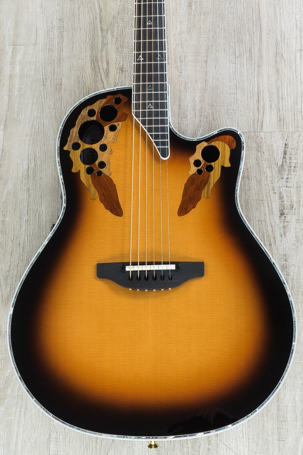 Ovation C1868LX-1 Custom Elite Super Shallow Acoustic-Electric Guitar Sunburst