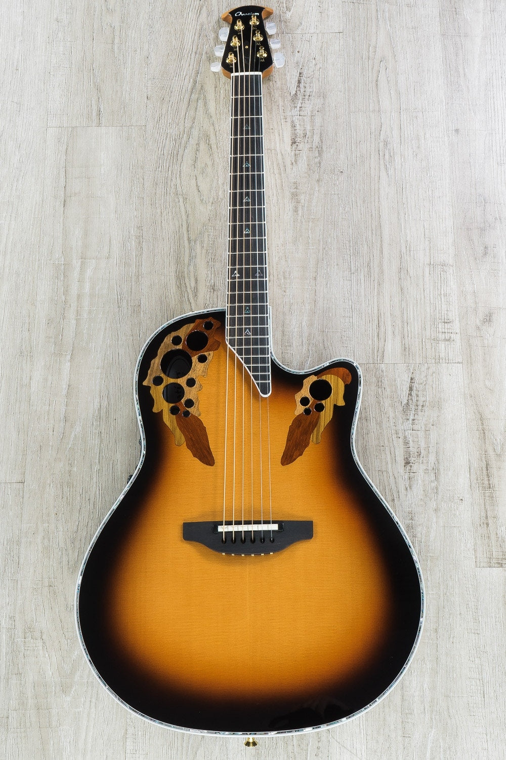 Ovation C1868LX-1 Custom Elite Super Shallow Acoustic-Electric Guitar Sunburst