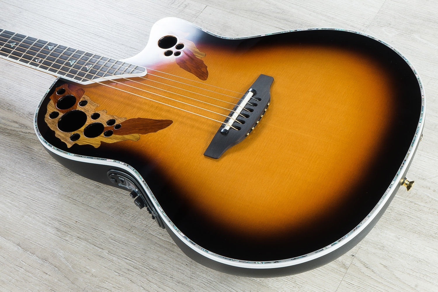 Ovation C1868LX-1 Custom Elite Super Shallow Acoustic-Electric Guitar Sunburst