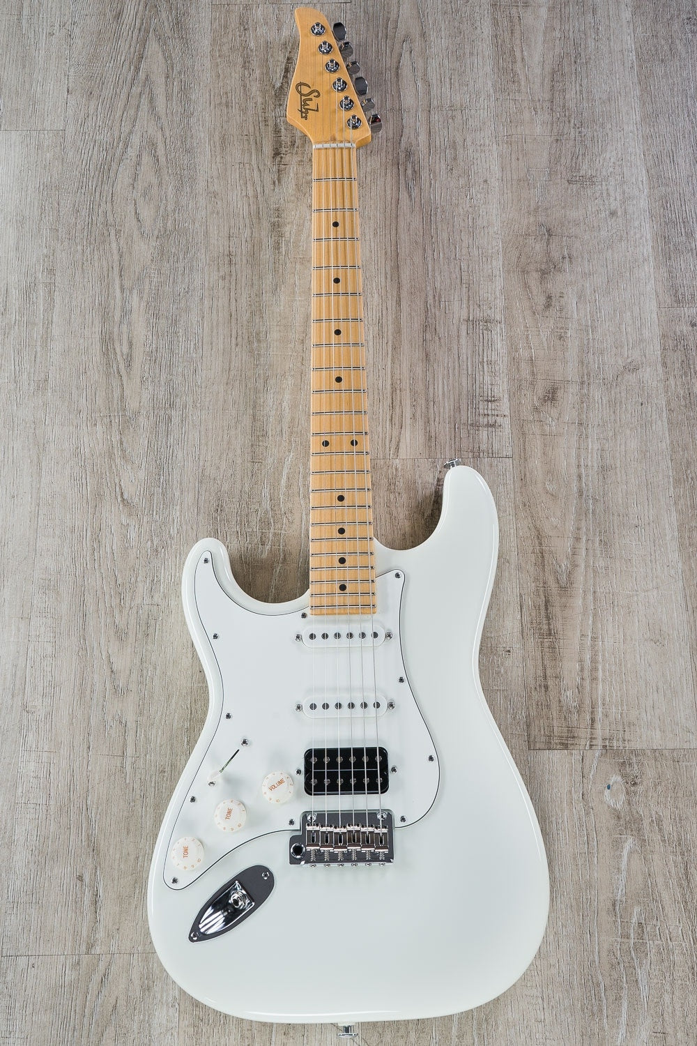Suhr CP-L-OWH-TM-HSS Left Handed Classic Pro, Tinted Maple Fingerboard, HSS, Electric Guitar - Olympic White