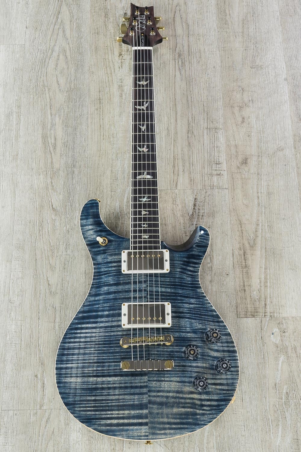 PRS Paul Reed Smith McCarty 594 Electric Guitar, Pattern Vintage, Flame Maple 10-Top, Hard Case - Faded Whale Blue