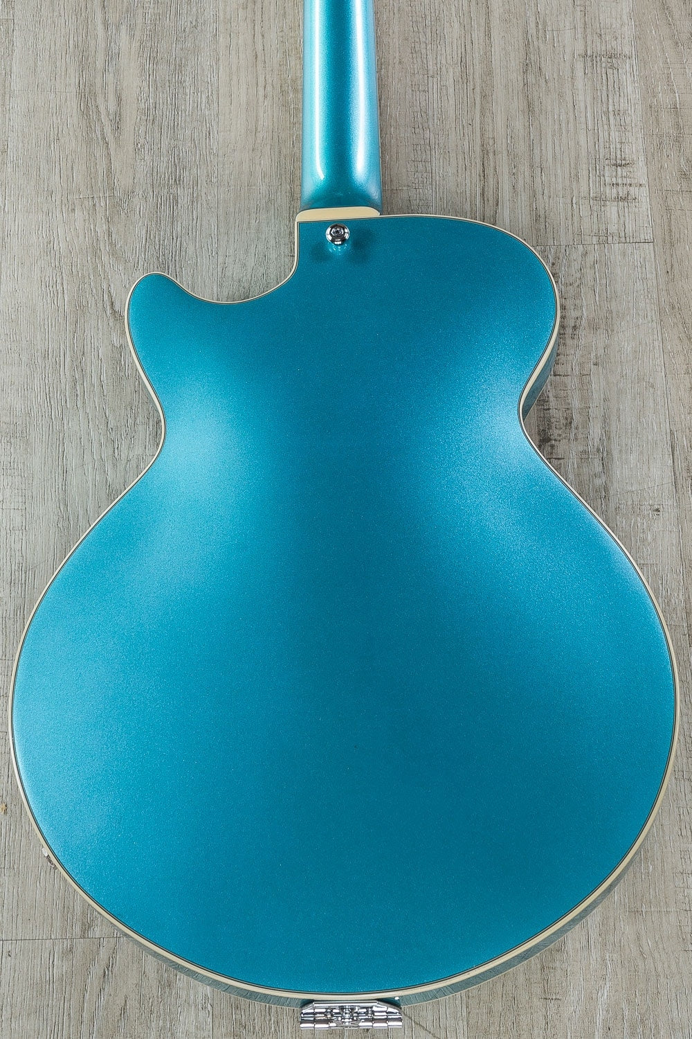D'Angelico Premier SS Semi-Hollowbody HH Electric Guitar, Stairstep Tailpiece, Gig Bag - Ocean Turquoise