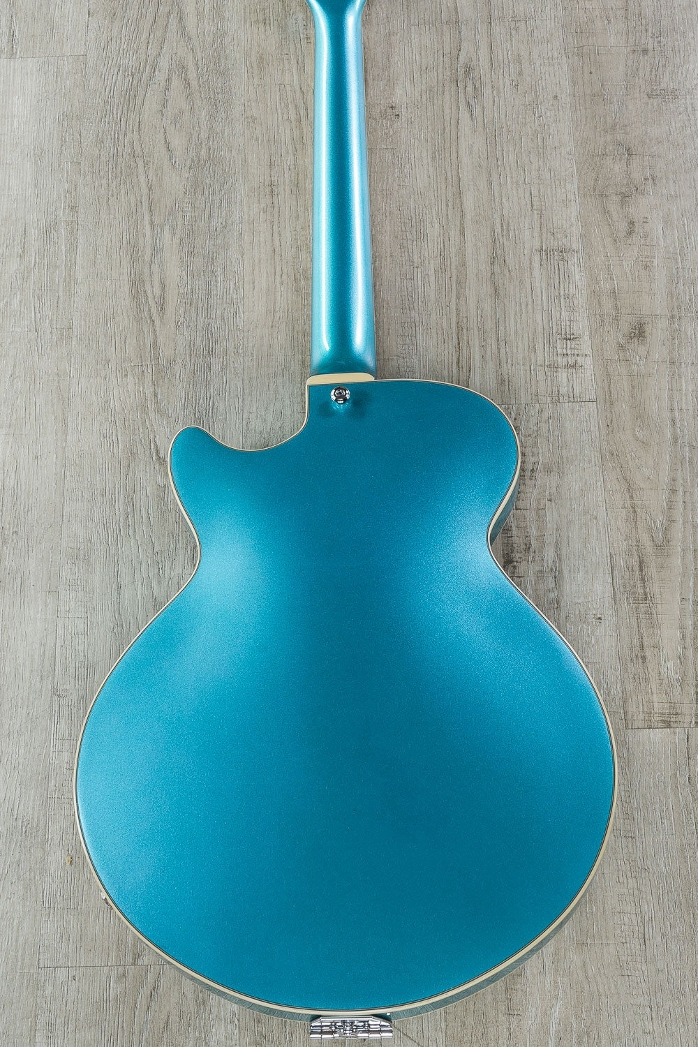 D'Angelico Premier SS Semi-Hollowbody HH Electric Guitar, Stairstep Tailpiece, Gig Bag - Ocean Turquoise