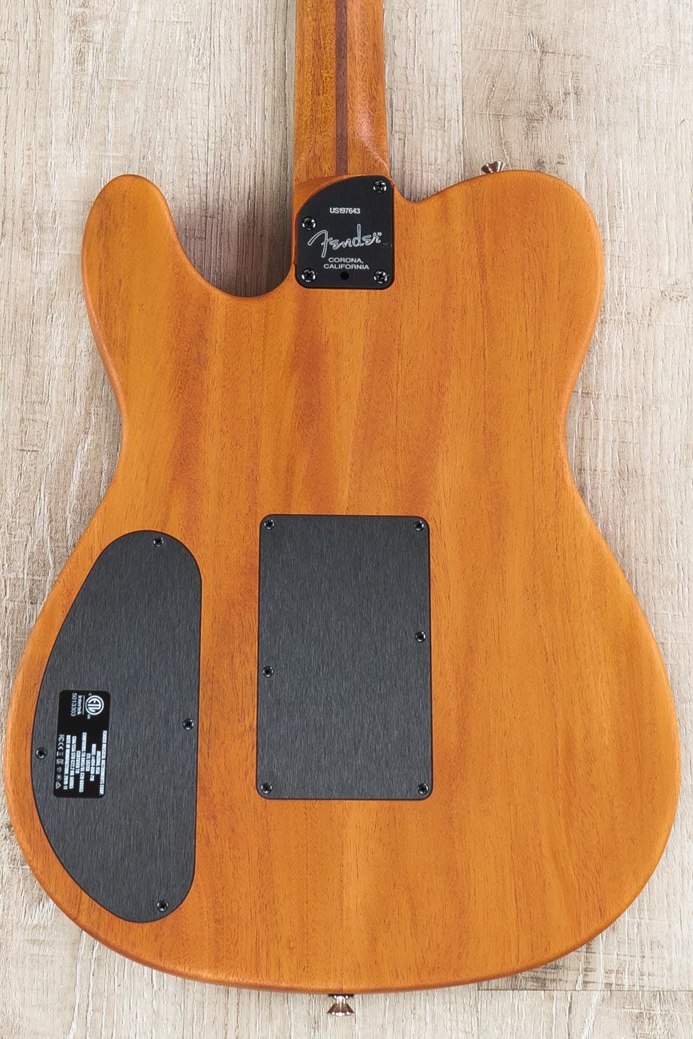 Fender American Acoustasonic Telecaster Acoustic Guitar, Ebony Fingerboard, Natural