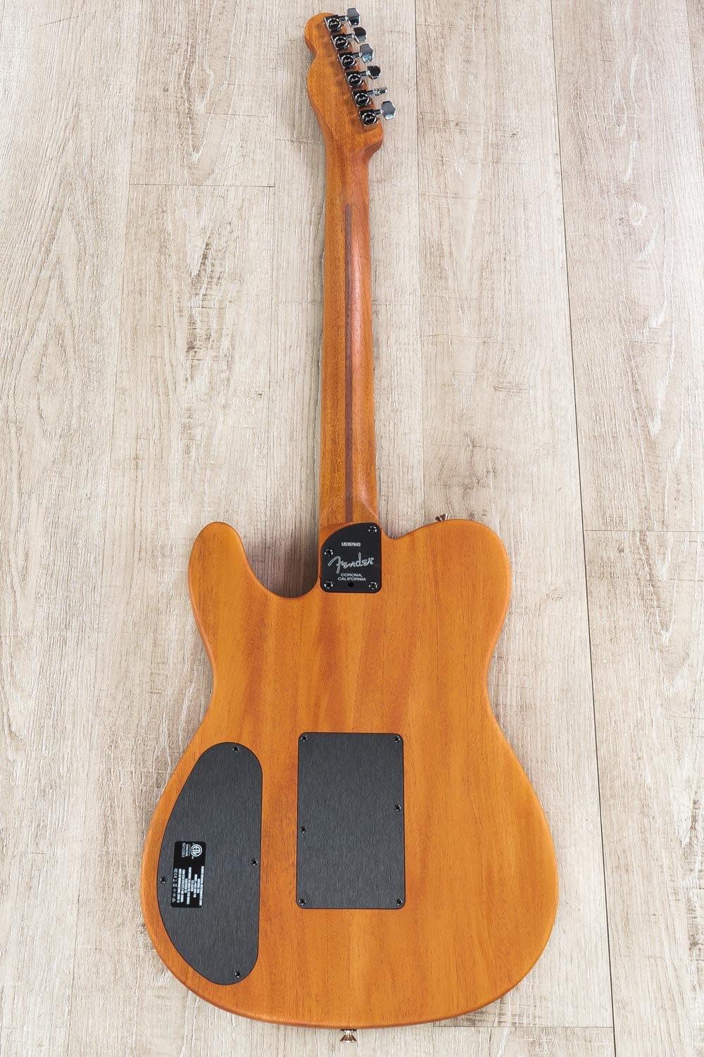 Fender American Acoustasonic Telecaster Acoustic Guitar, Ebony Fingerboard, Natural