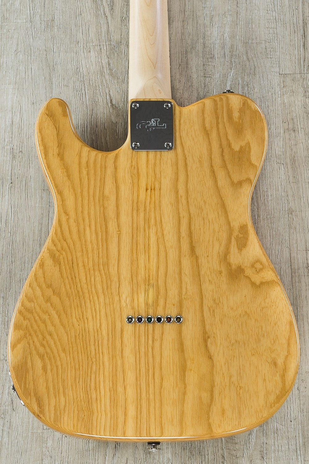 G&L USA ASAT Classic S Electric Guitar, Maple Fingerboard, Swamp Ash, Hard Case - Natural