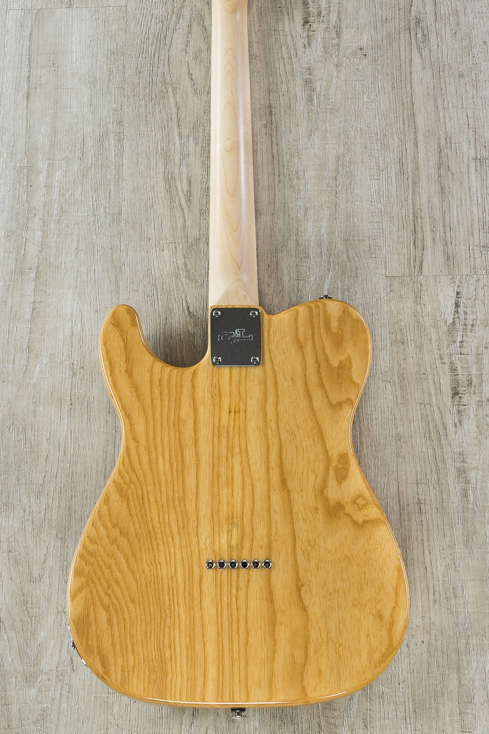 G&L USA ASAT Classic S Electric Guitar, Maple Fingerboard, Swamp Ash, Hard Case - Natural