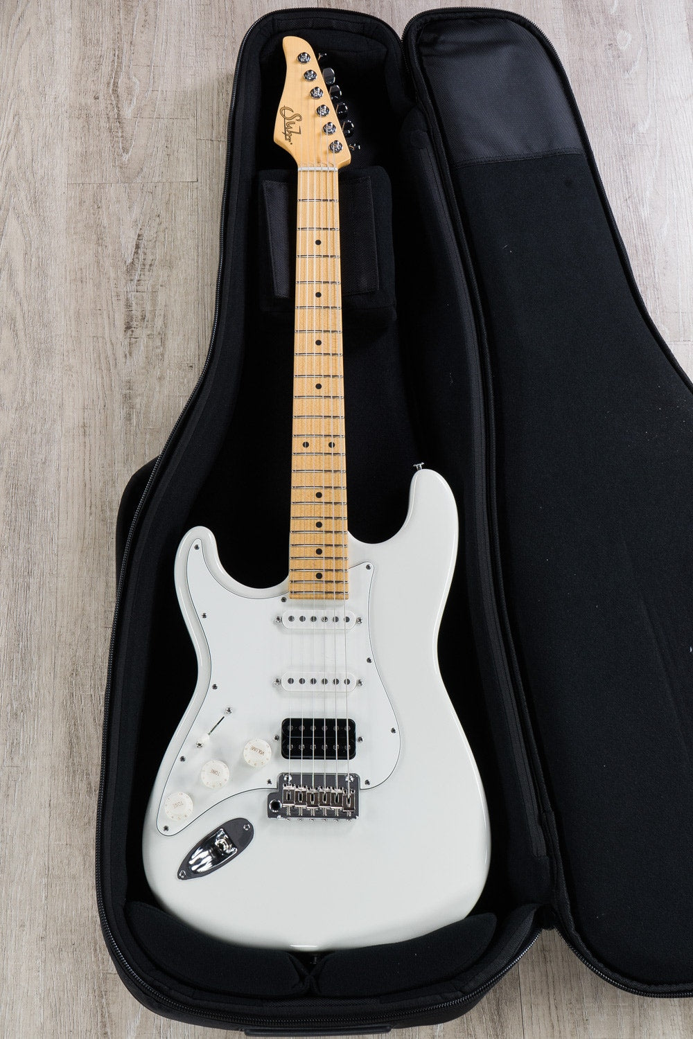Suhr Guitars Classic S Left-Handed Electric Guitar, Maple Fingerboard, HSS, Olympic White