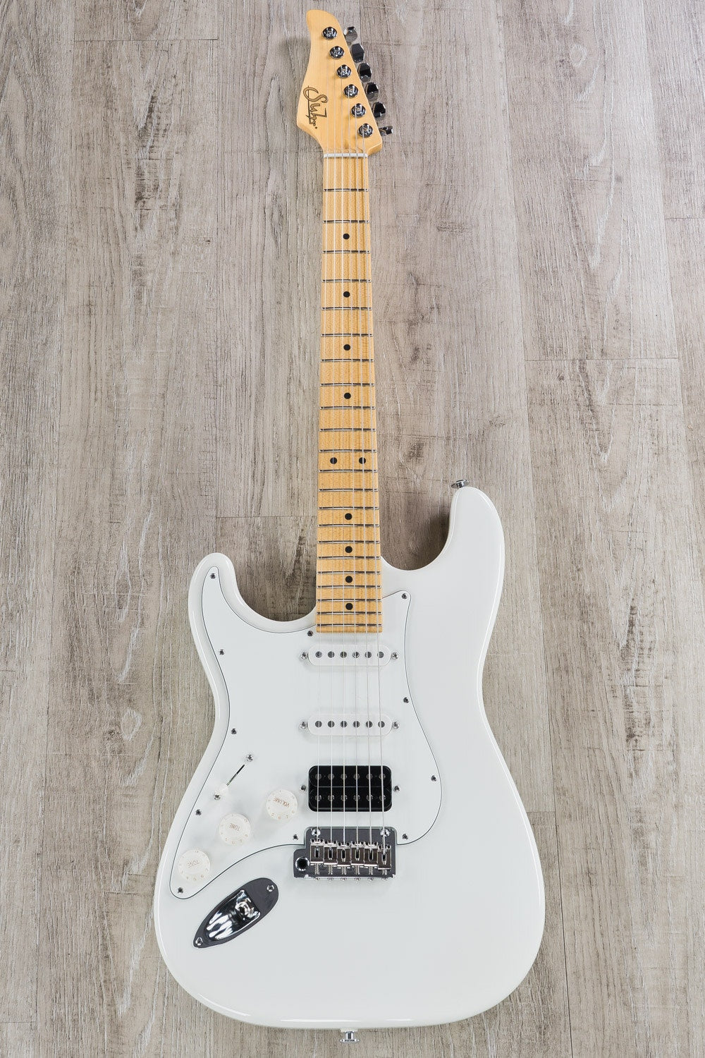 Suhr Guitars Classic S Left-Handed Electric Guitar, Maple Fingerboard, HSS, Olympic White