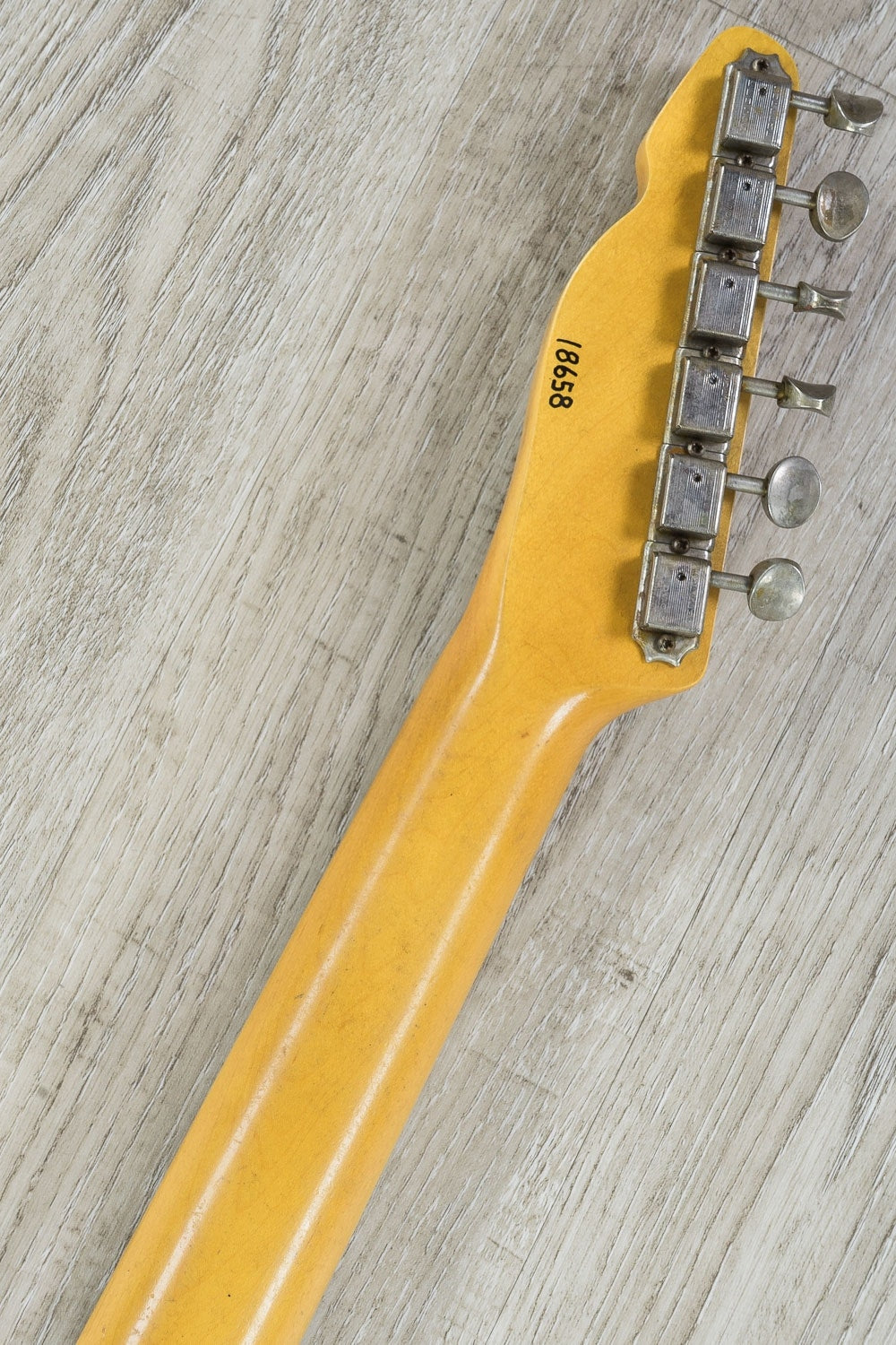 Rock N Roll Relics Jazz Bastard Electric Guitar, Maple Fingerboard, Medium Aged, Hard Case - Two Tone Burst (Tobacco)