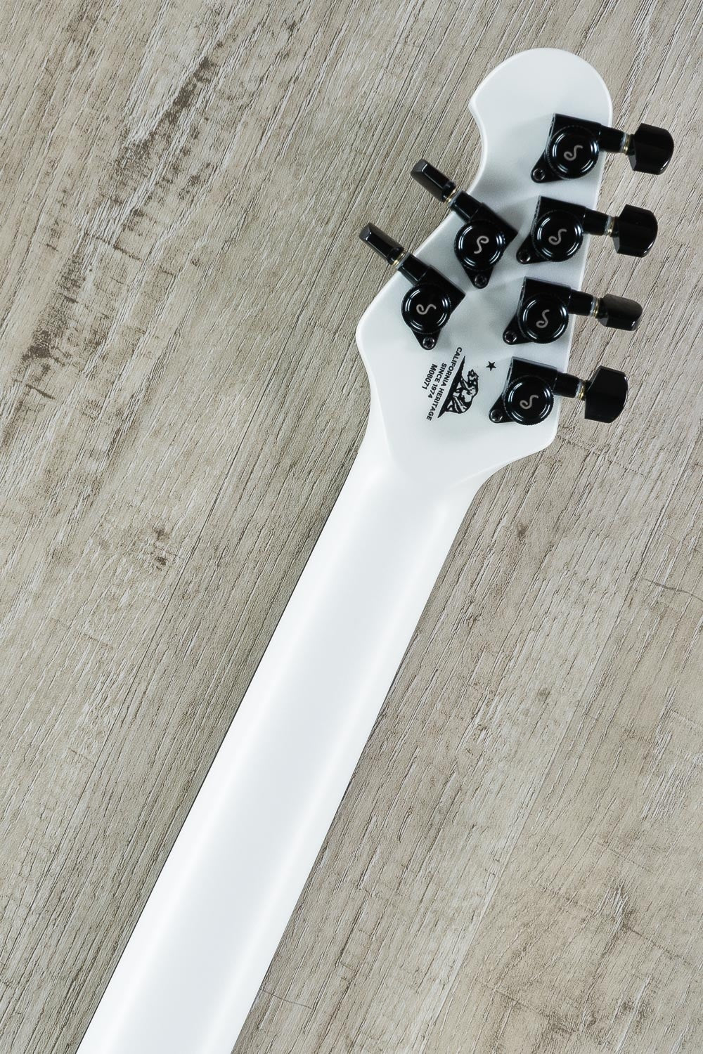 Ernie Ball Music Man John Petrucci Majesty 6-String Electric Guitar, Polished Ebony Fretboard - Glacial Frost