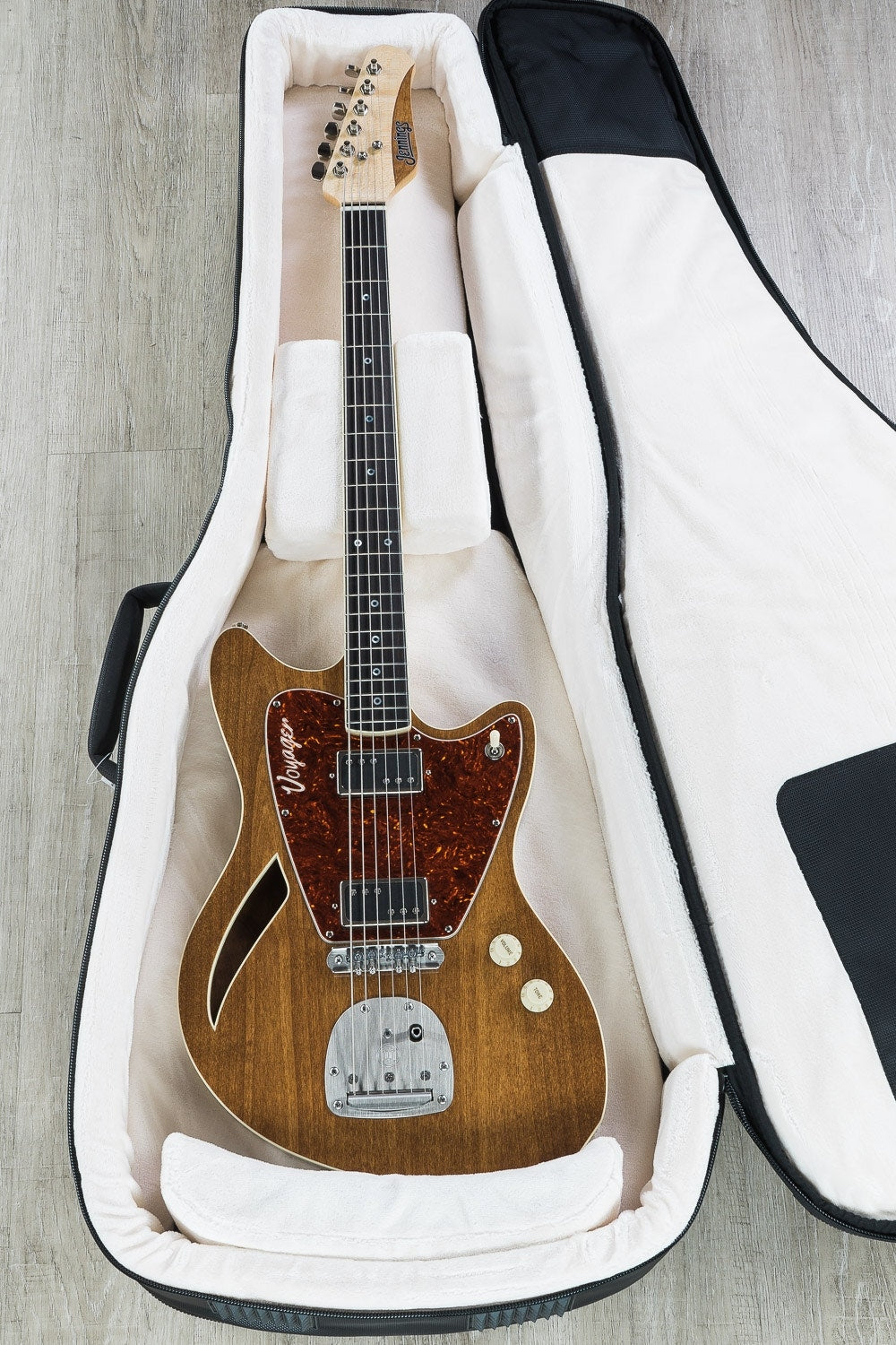 Jennings Baritone Voyager Electric Guitar, Ebony Fretboard - Espresso Mahogany