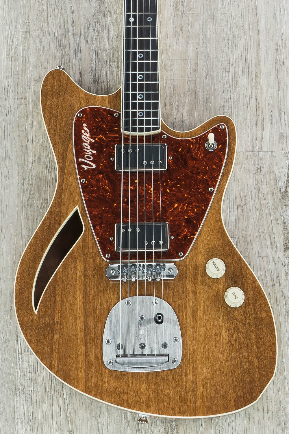Jennings Baritone Voyager Electric Guitar, Ebony Fretboard - Espresso Mahogany