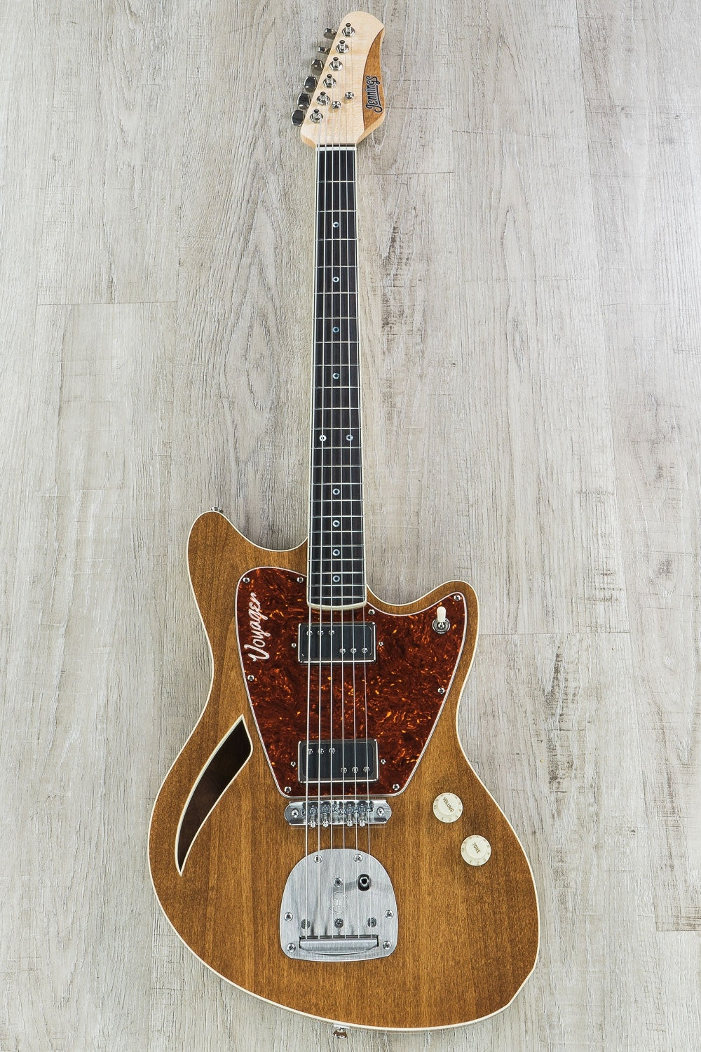 Jennings Baritone Voyager Electric Guitar, Ebony Fretboard - Espresso Mahogany
