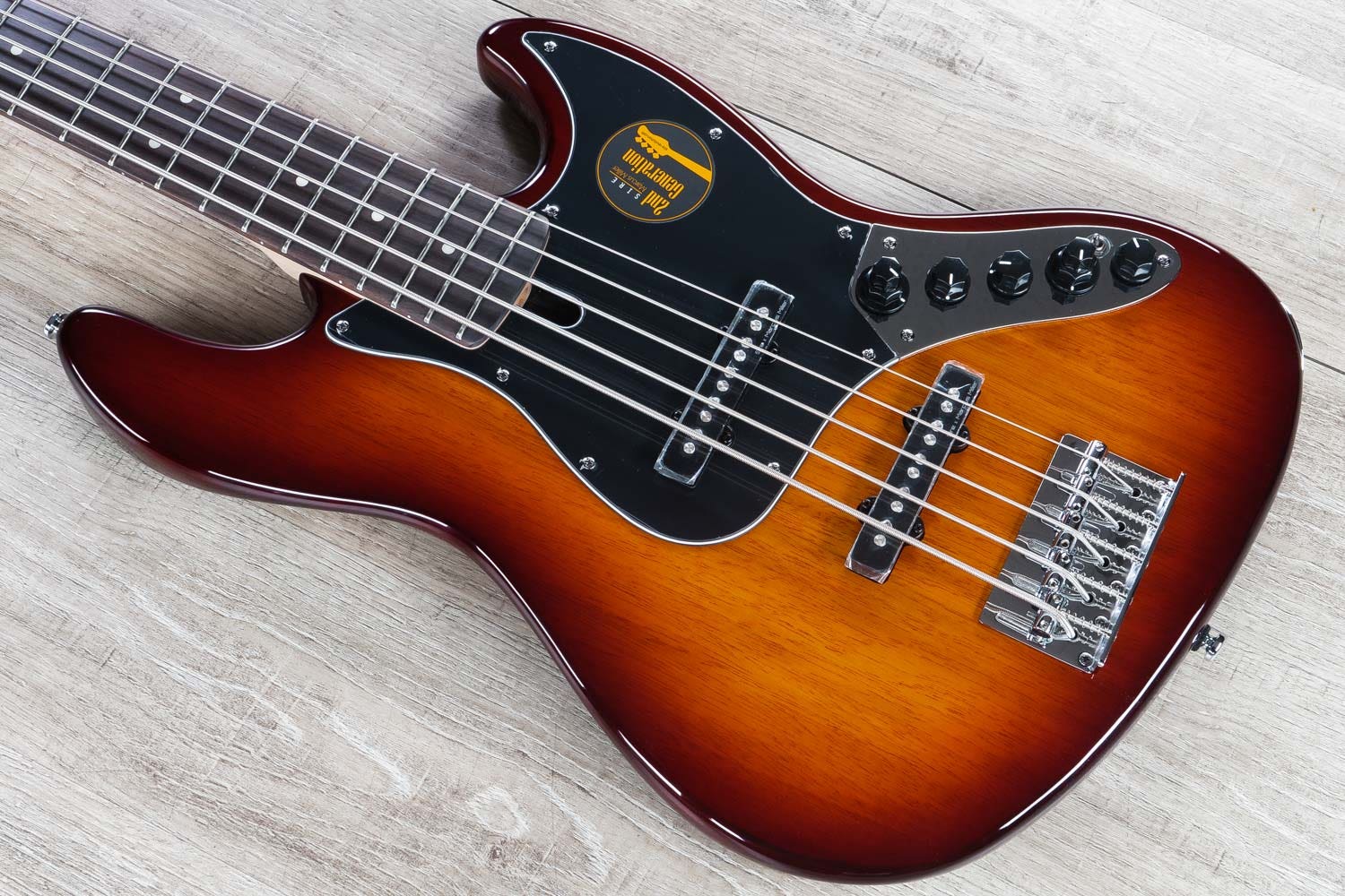 Sire Marcus Miller 2nd Generation V3 5-String Bass Guitar, Tobacco Sunburst w/ Bag