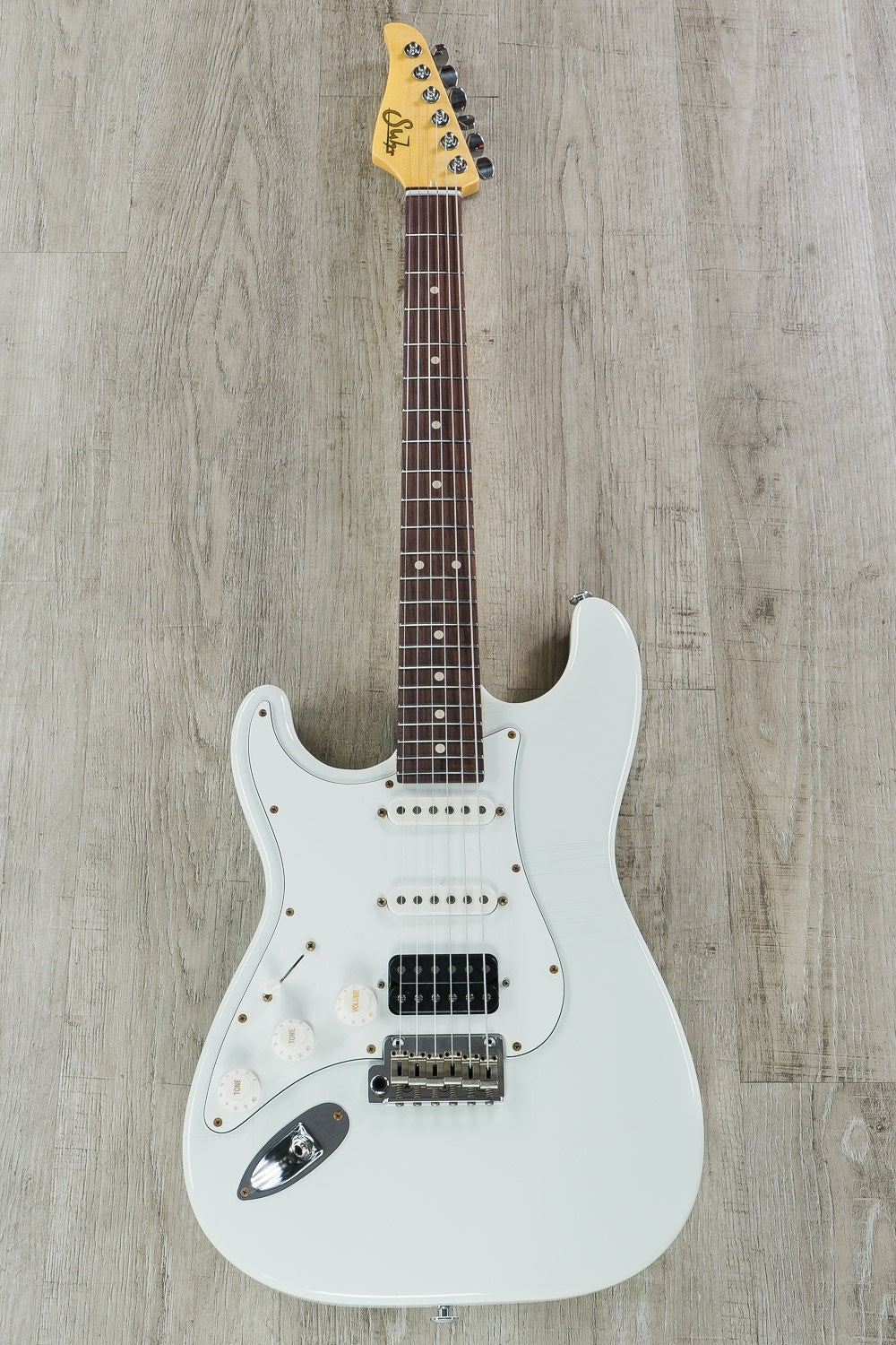 Suhr Classic Antique Pro HSS Left-Handed Electric Guitar, Indian Rosewood Fingerboard, Deluxe Gig Bag - Olympic White