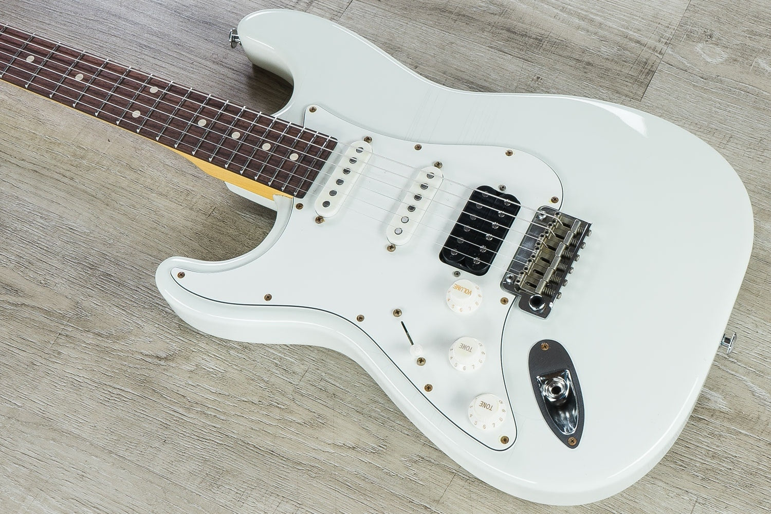 Suhr Classic Antique Pro HSS Left-Handed Electric Guitar, Indian Rosewood Fingerboard, Deluxe Gig Bag - Olympic White
