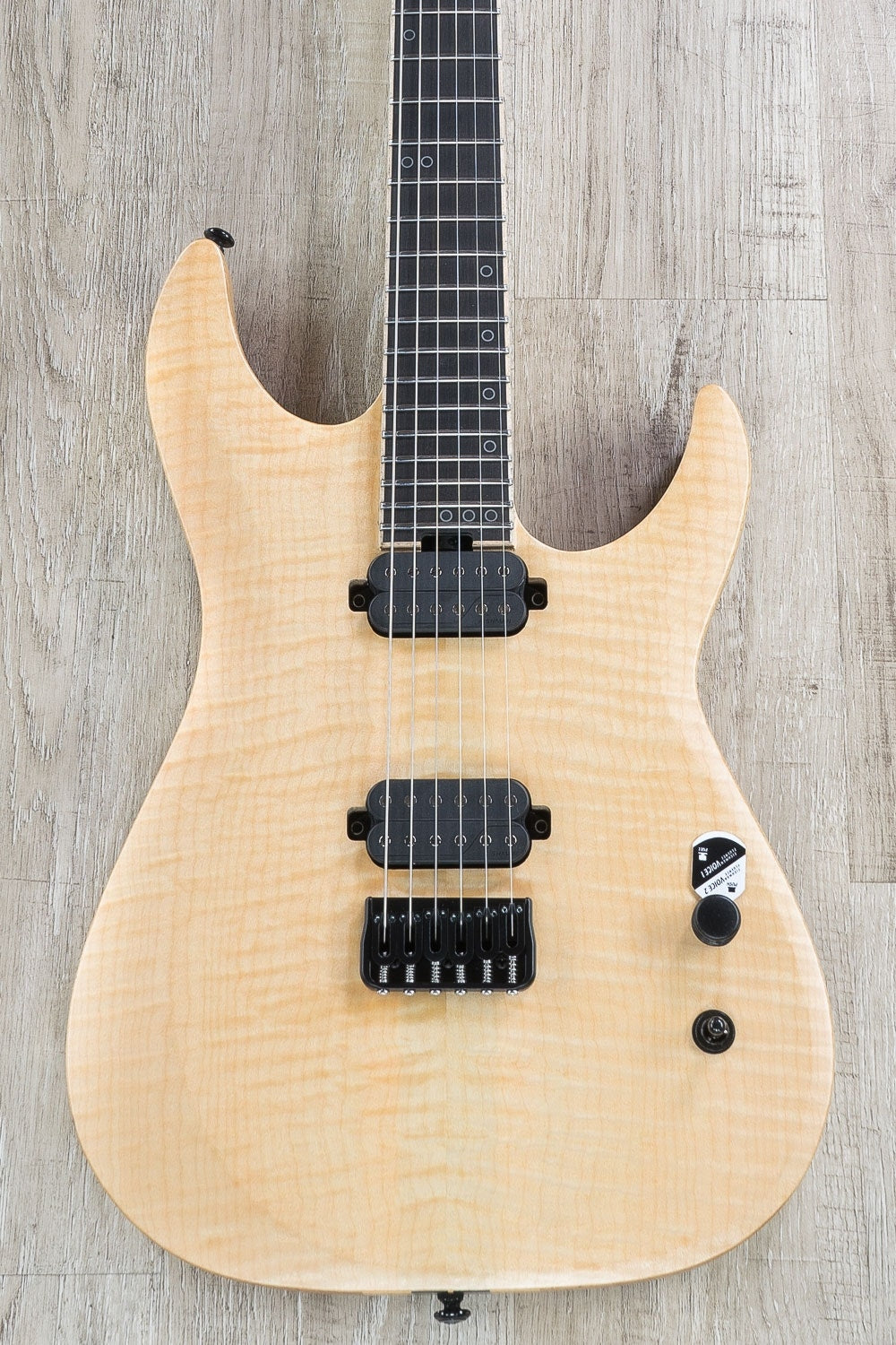 Schecter Keith Merrow KM-6 MK-II 6-String Electric Guitar, Flamed Maple Top - Natural Pearl
