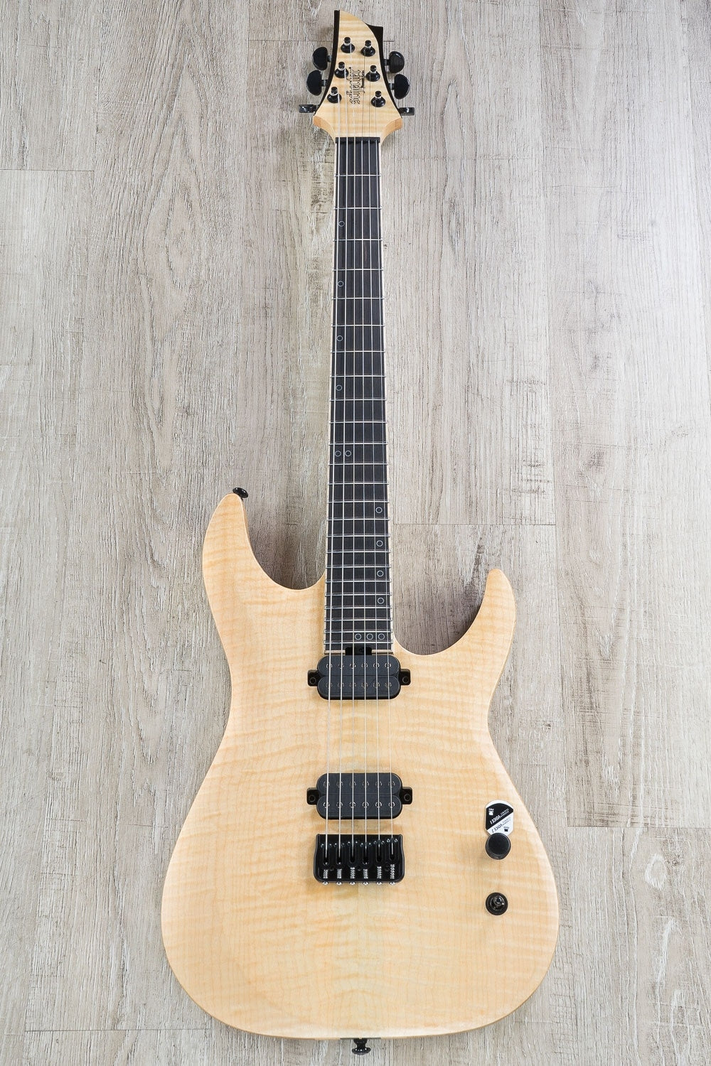 Schecter Keith Merrow KM-6 MK-II 6-String Electric Guitar, Flamed Maple Top - Natural Pearl
