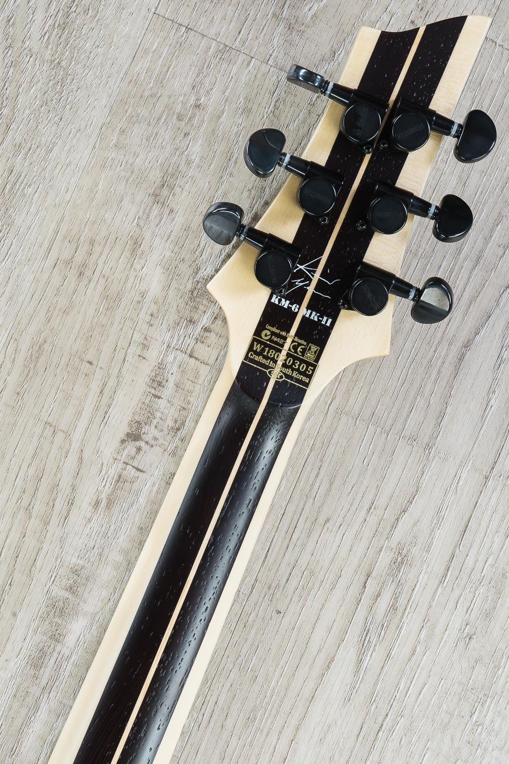 Schecter Keith Merrow KM-6 MK-II 6-String Electric Guitar, Flamed Maple Top - Natural Pearl