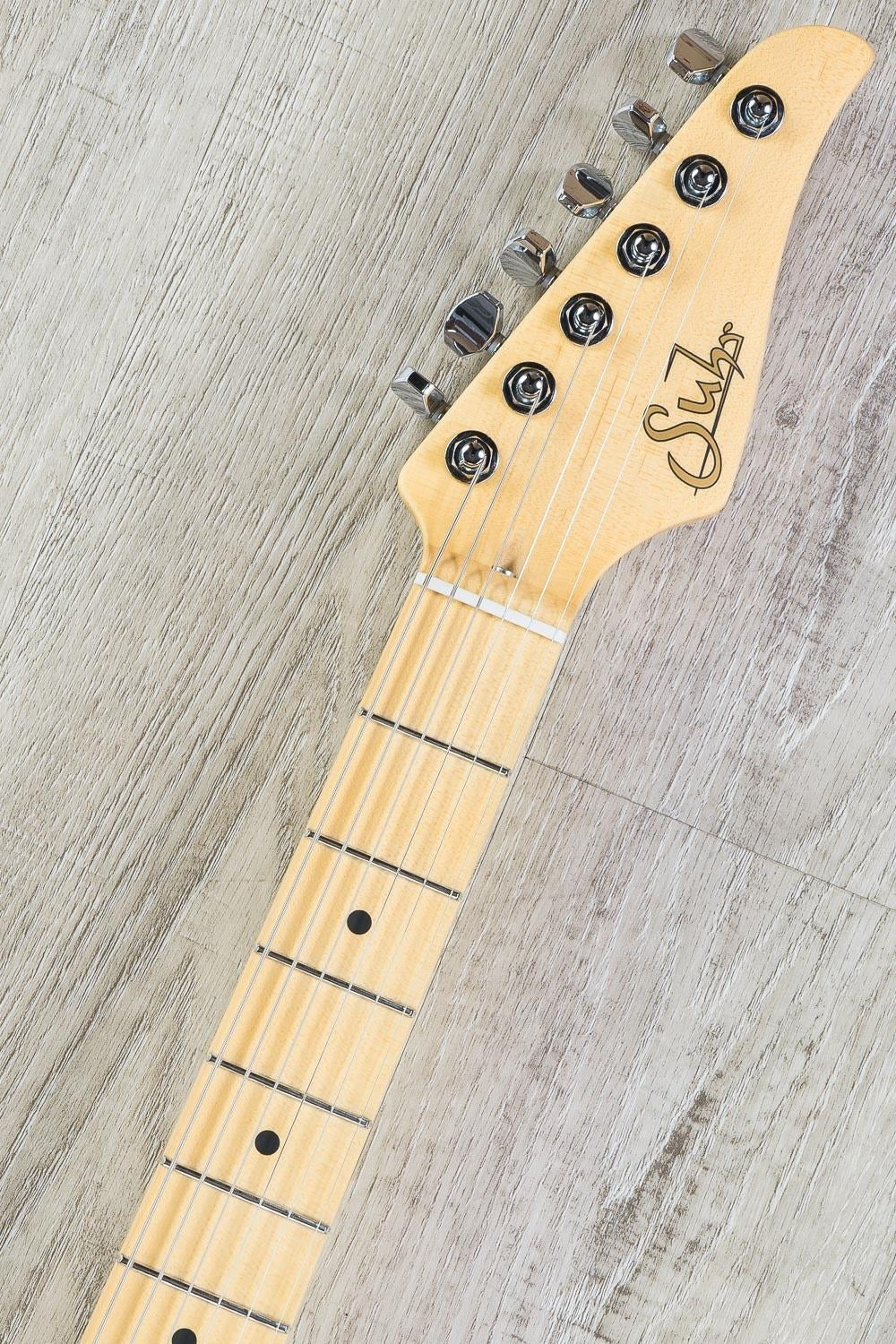 Suhr Classic HSS Electric Guitar, Maple Fingerboard, Hard Case - Candy Cobalt Purple