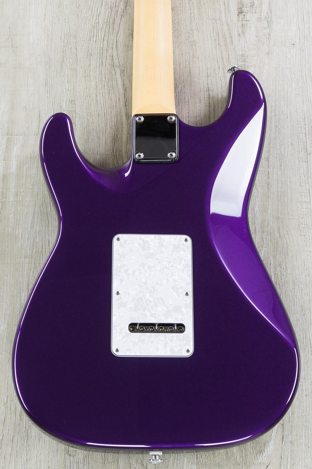 Suhr Classic HSS Electric Guitar, Maple Fingerboard, Hard Case - Candy Cobalt Purple