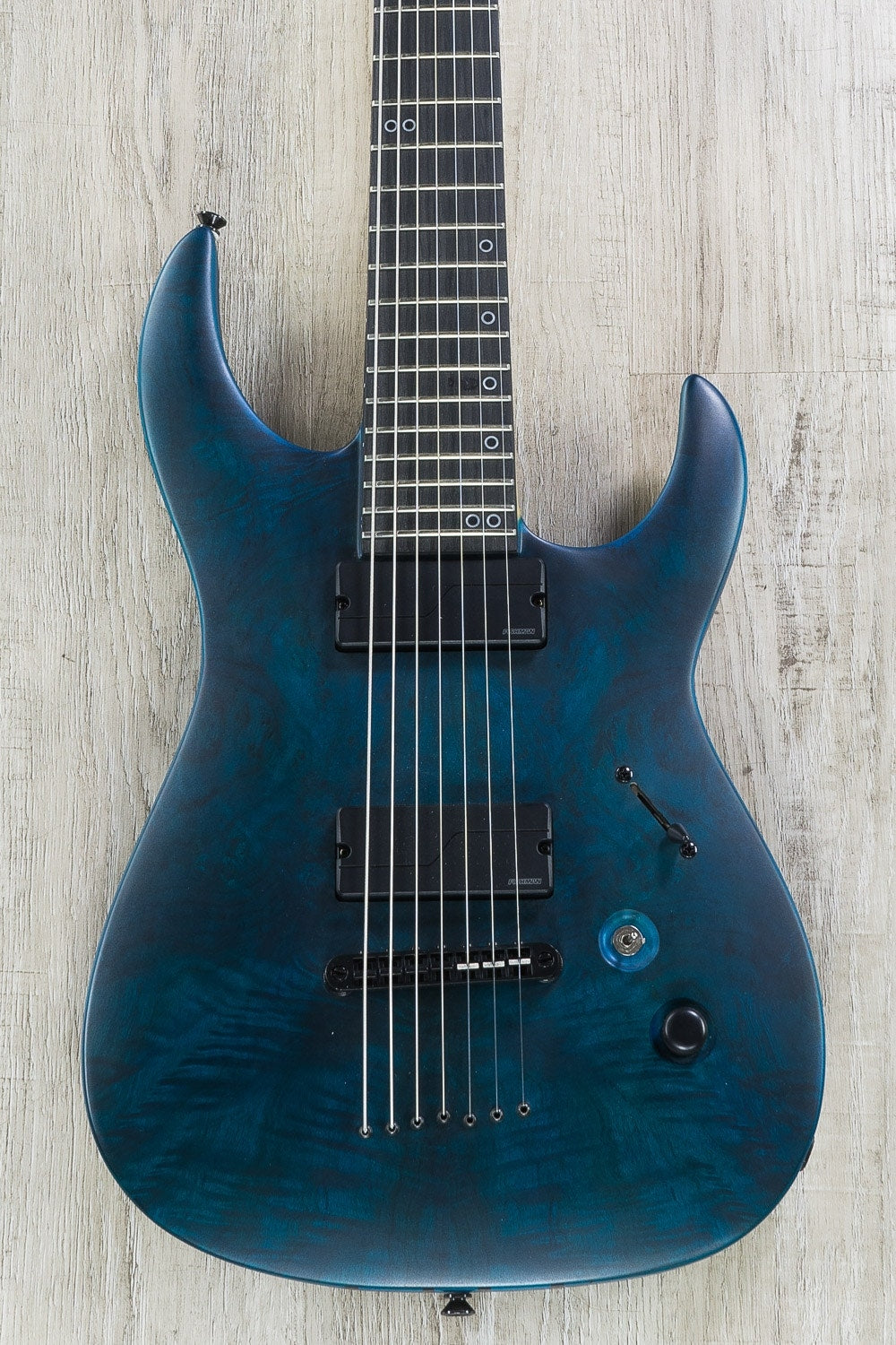 Legator Joshua Travis Signature Ninja 300-PRO 7-String Electric Guitar - Satin Blue Burl