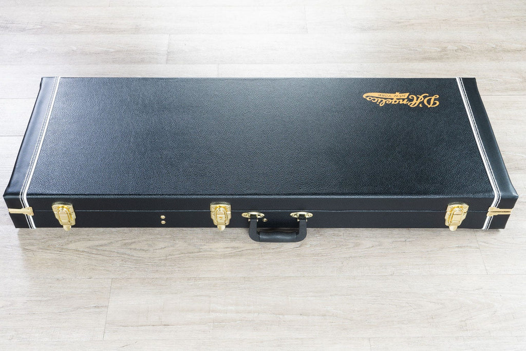 D'Angelico Guitars Deluxe Brighton Electric Guitar, Pau Ferro Fingerboard, Black