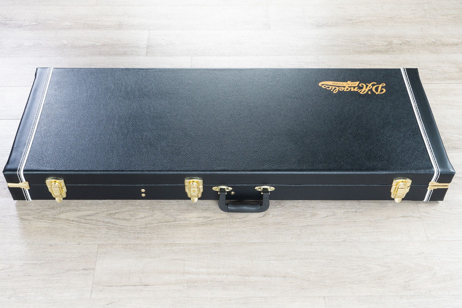 D'Angelico Guitars Deluxe Brighton Electric Guitar, Pau Ferro Fingerboard, Black