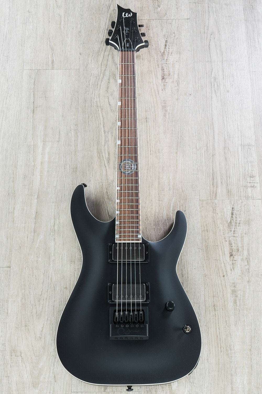 ESP LTD AJ-1 Evertune Andy James Signature Series Electric Guitar - Black Satin