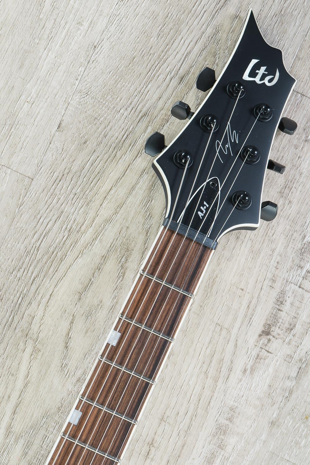 ESP LTD AJ-1 Evertune Andy James Signature Series Electric Guitar - Black Satin