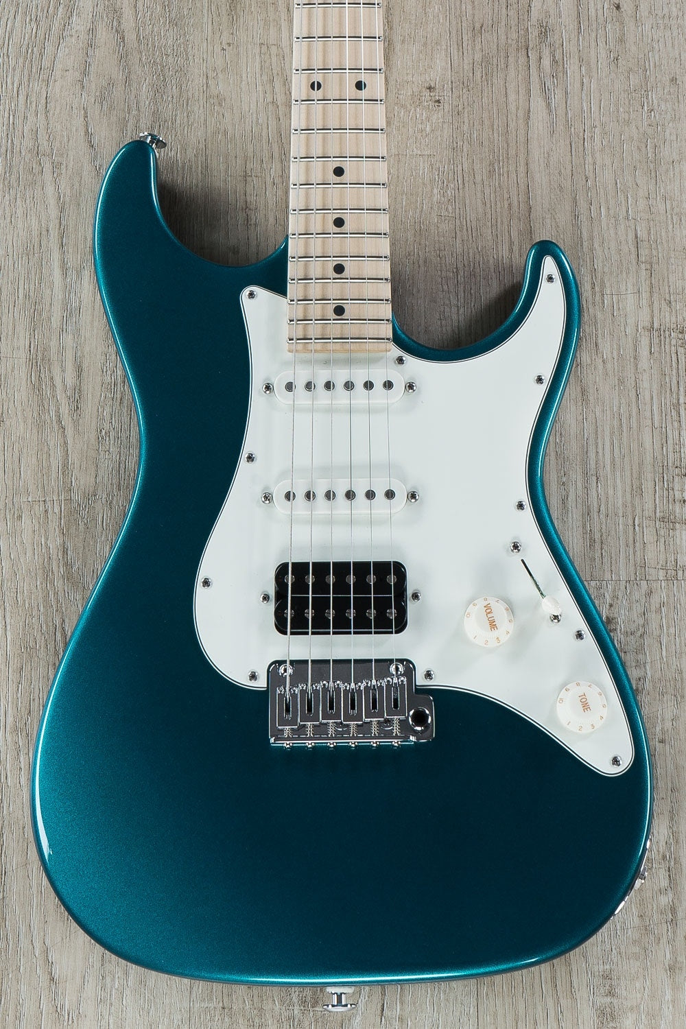 Suhr Standard HSS Electric Guitar, Maple Fingerboard, SSCII, Deluxe Padded Gig Bag - Ocean Turquoise Metallic