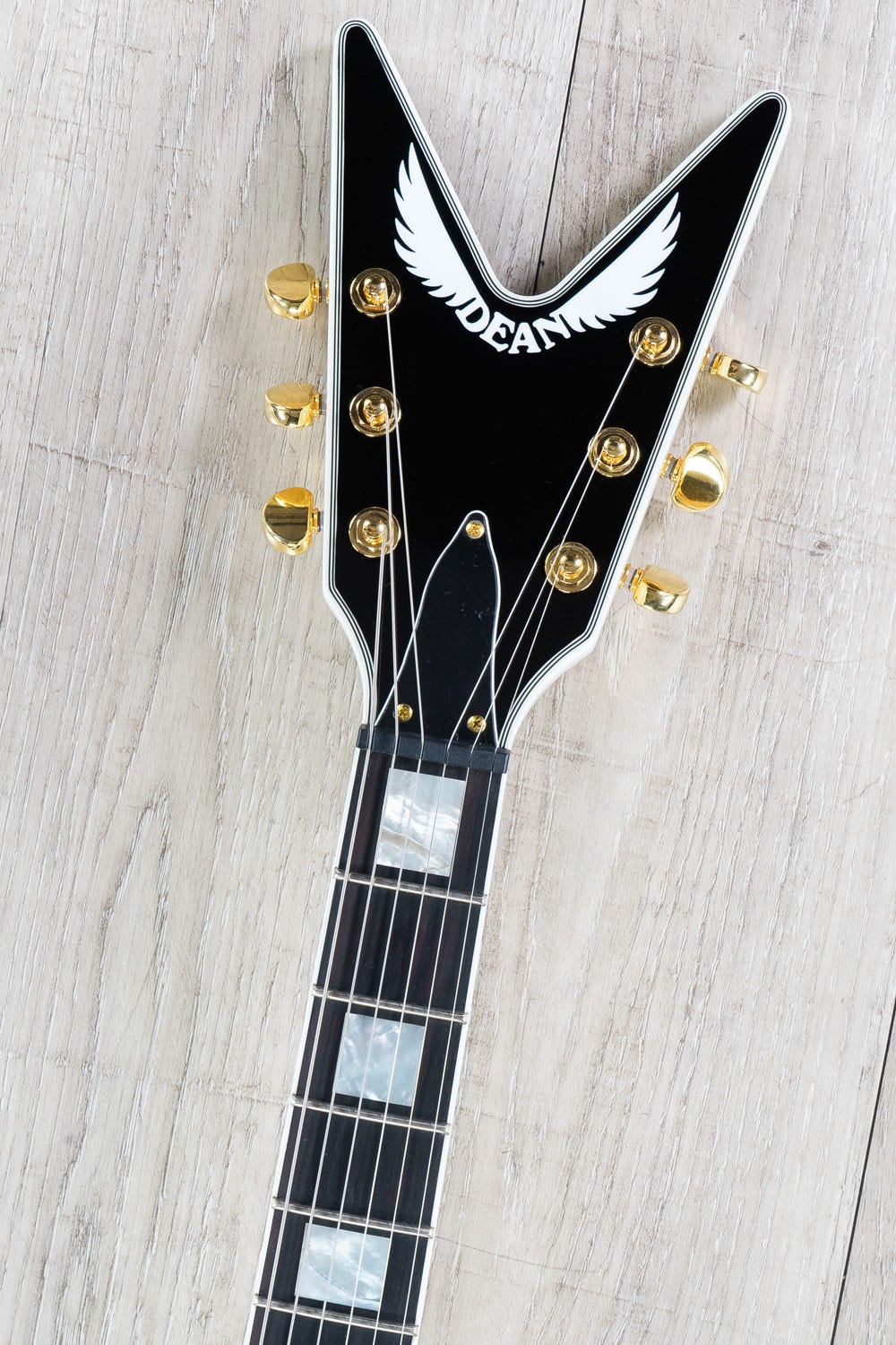 Dean Guitars Christian Martucci V Electric Guitar, Vintage White