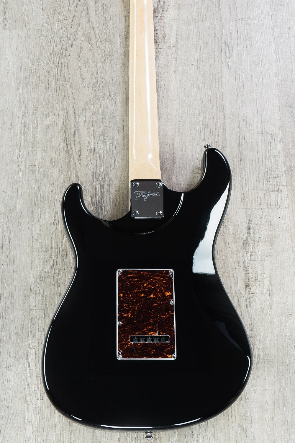 Tagima T-635 Classic Series Strat Style Electric Guitar, Rosewood Fretboard - Black with Tortoise