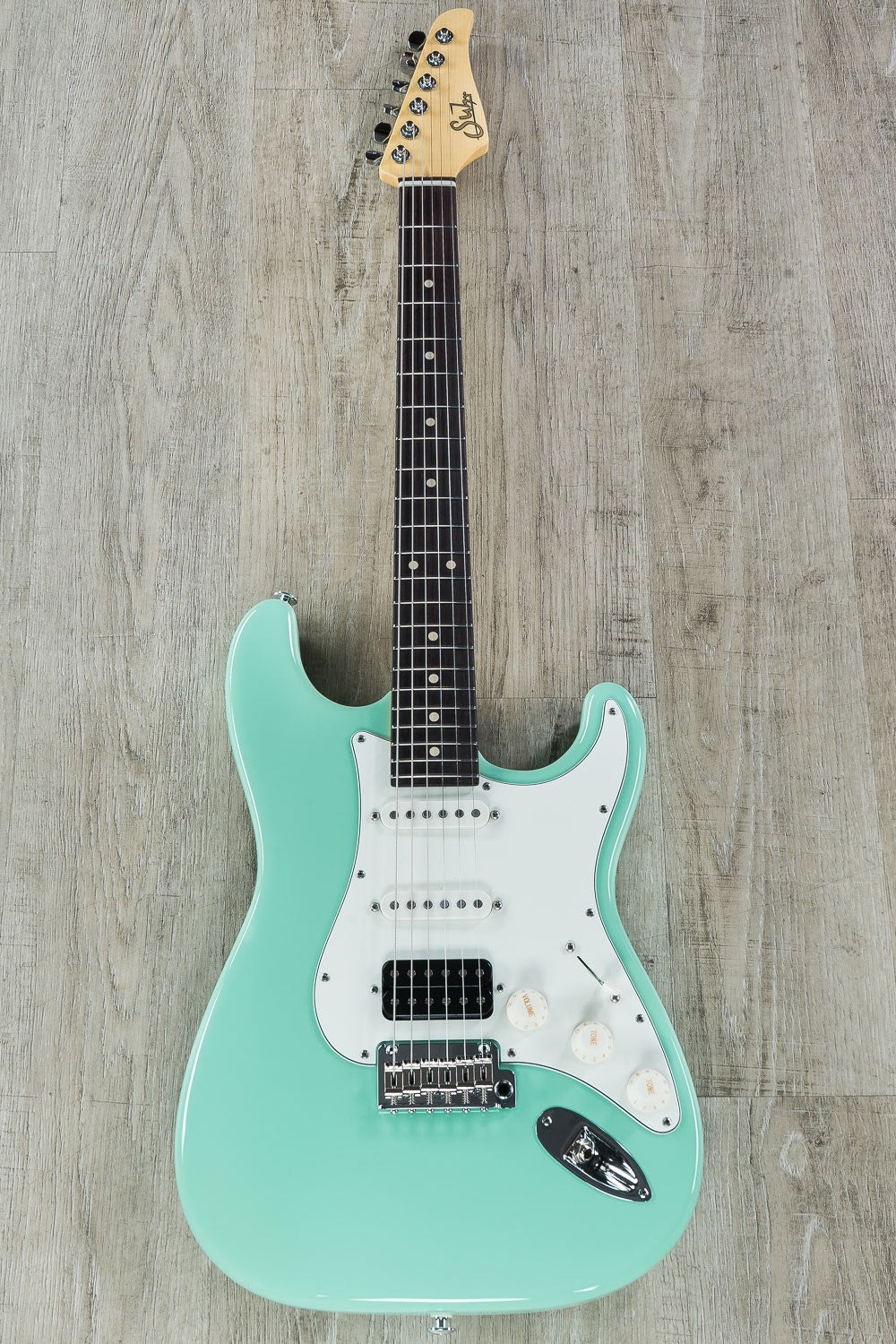Suhr Classic S HSS Electric Guitar, Indian Rosewood Fingerboard, SSCII, Deluxe Padded Gig Bag - Surf Green