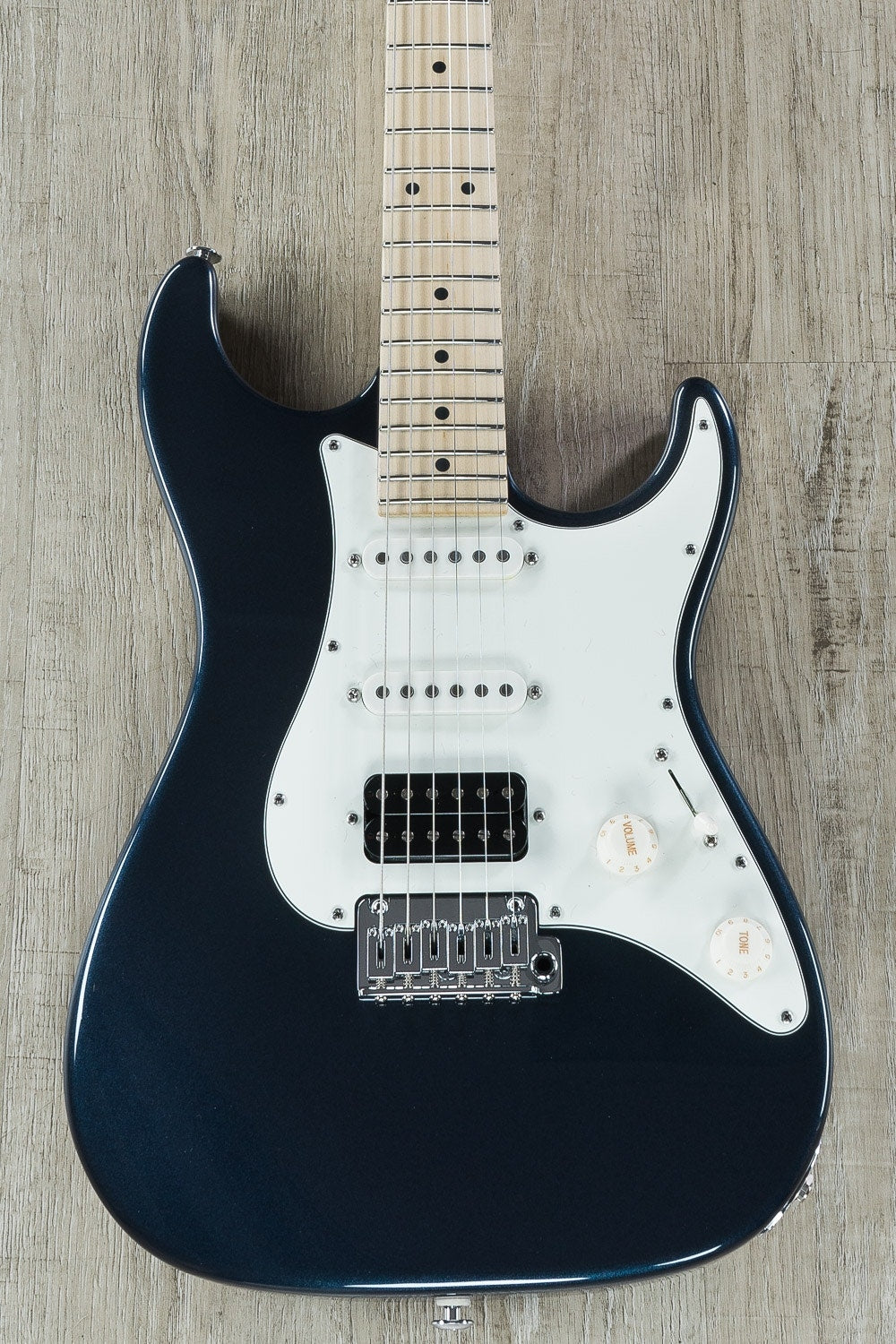 Suhr Standard HSS Electric Guitar, Maple Fingerboard, SSCII, Deluxe Padded Gig Bag - Mercedes Blue Metallic