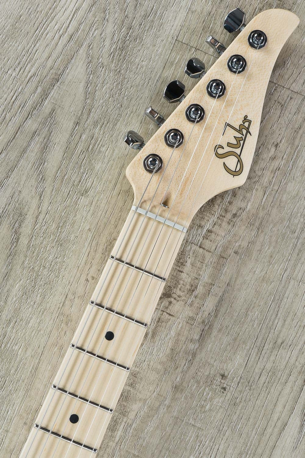 Suhr Standard HSS Electric Guitar, Maple Fingerboard, SSCII, Deluxe Padded Gig Bag - Mercedes Blue Metallic