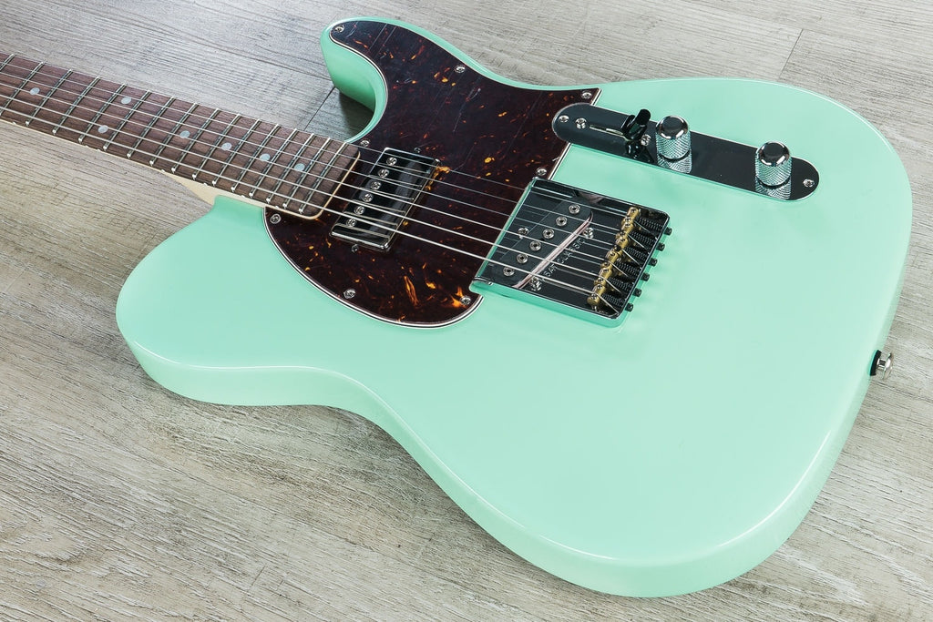 G&L USA ASAT Classic Bluesboy Electric Guitar, Rosewood Fingerboard, Hard Case - Surf Green