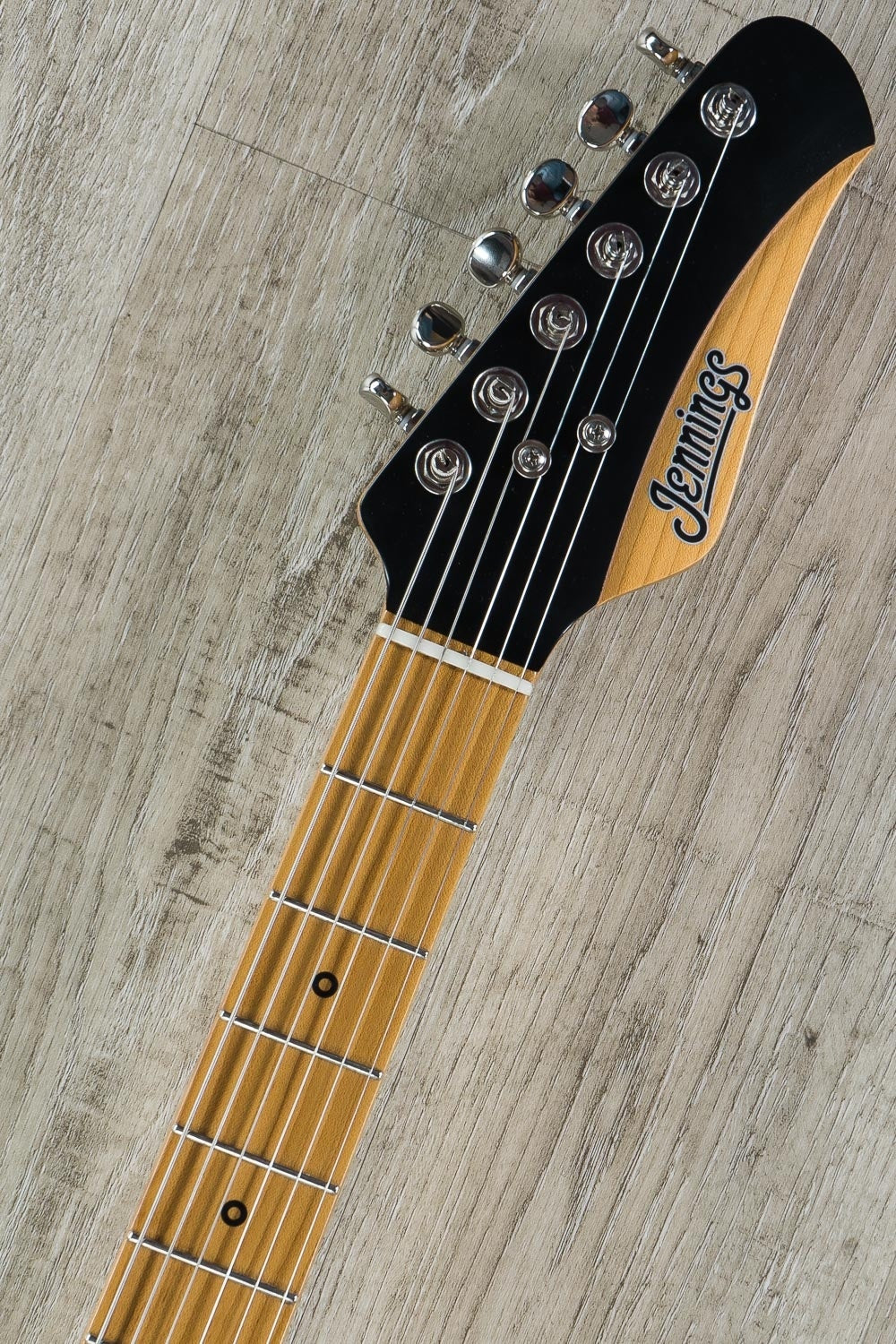 Jennings Voyager Deluxe Electric Guitar, Roasted Maple Fretboard, Stoptail - Satin Black