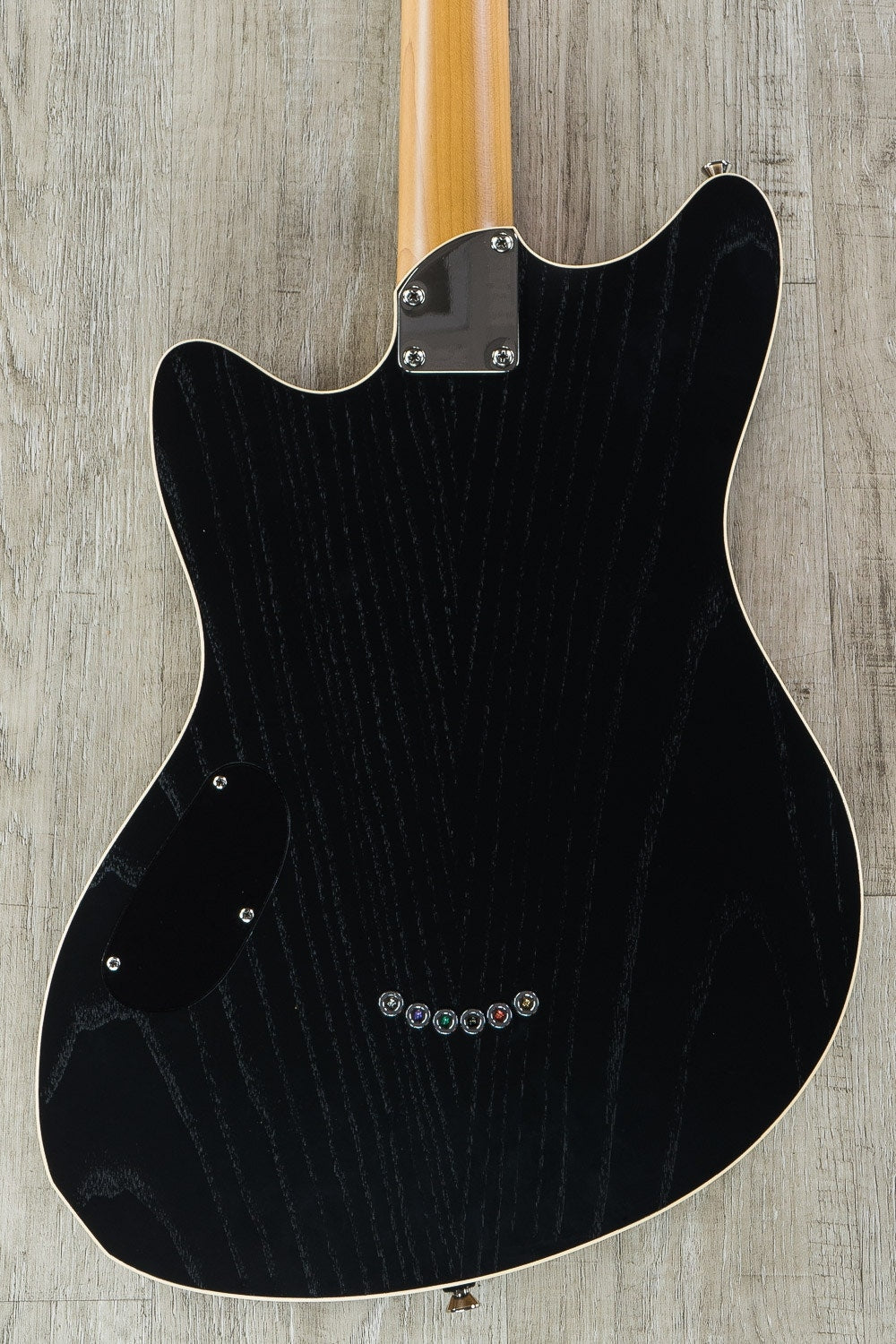 Jennings Voyager Deluxe Electric Guitar, Roasted Maple Fretboard, Stoptail - Satin Black