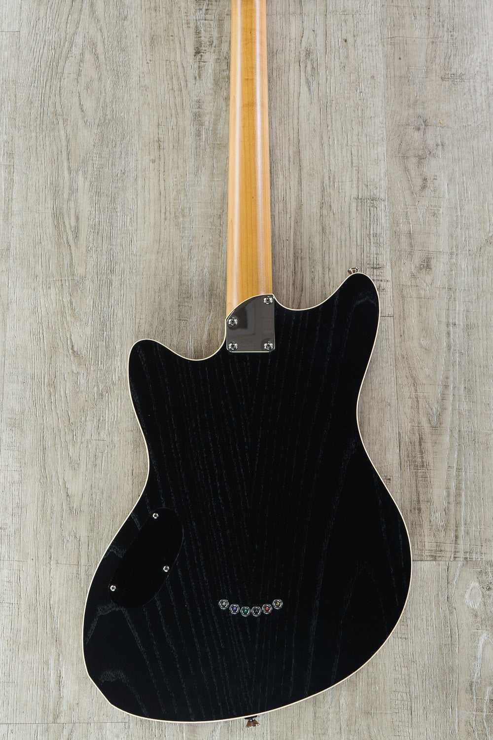 Jennings Voyager Deluxe Electric Guitar, Roasted Maple Fretboard, Stoptail - Satin Black