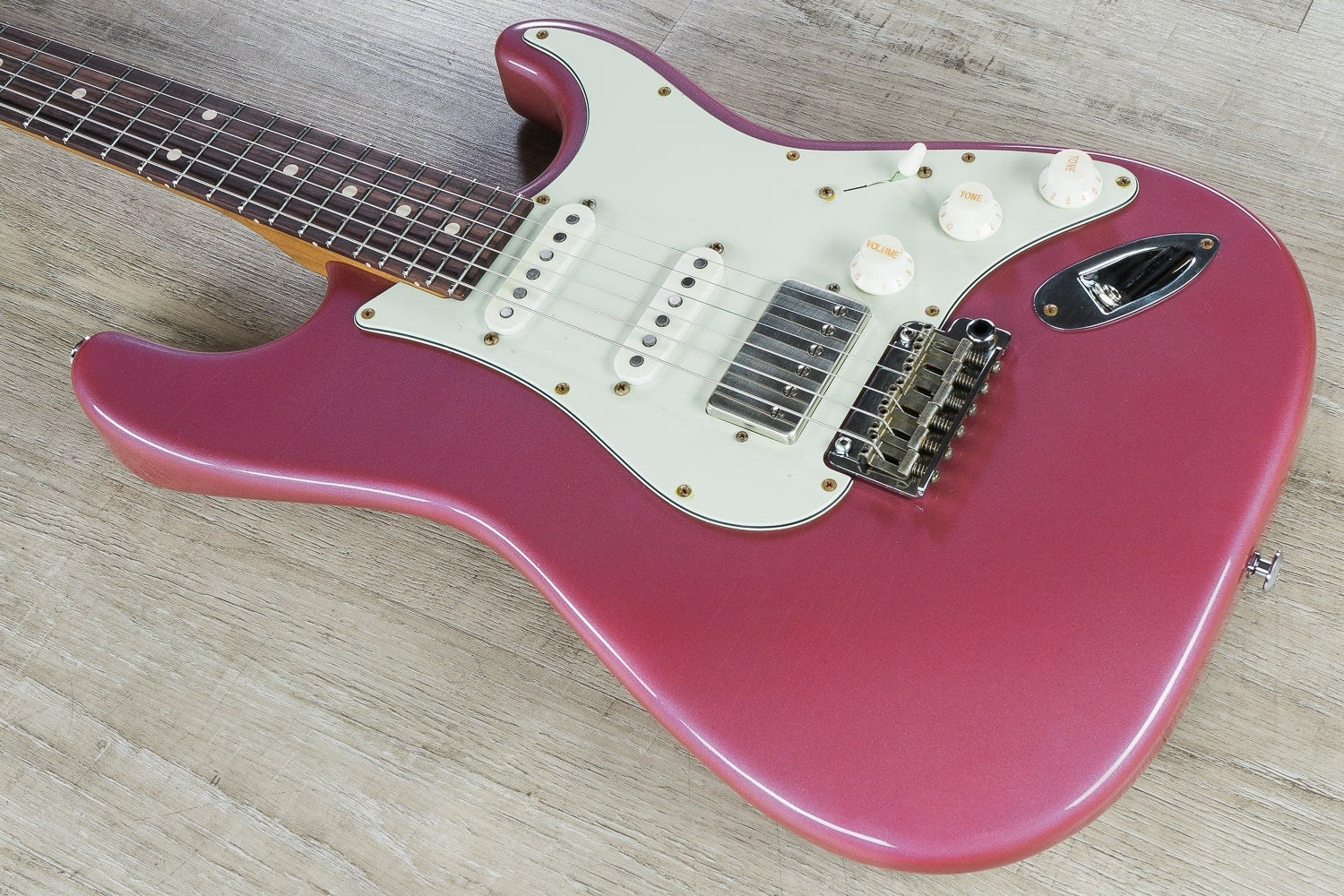 Suhr Classic S Antique Roasted Electric Guitar, Indian Rosewood Fingerboard, Deluxe Padded Gig Bag - Burgundy Mist