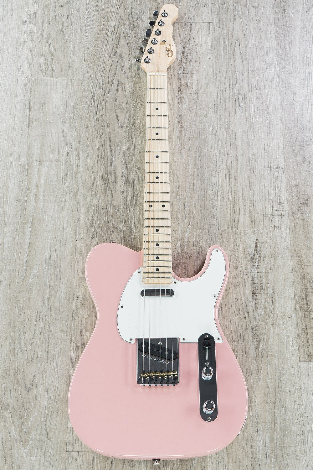 G&L USA ASAT Classic Alnico Electric Guitar, Maple Fingerboard, Hard Case - Shell Pink