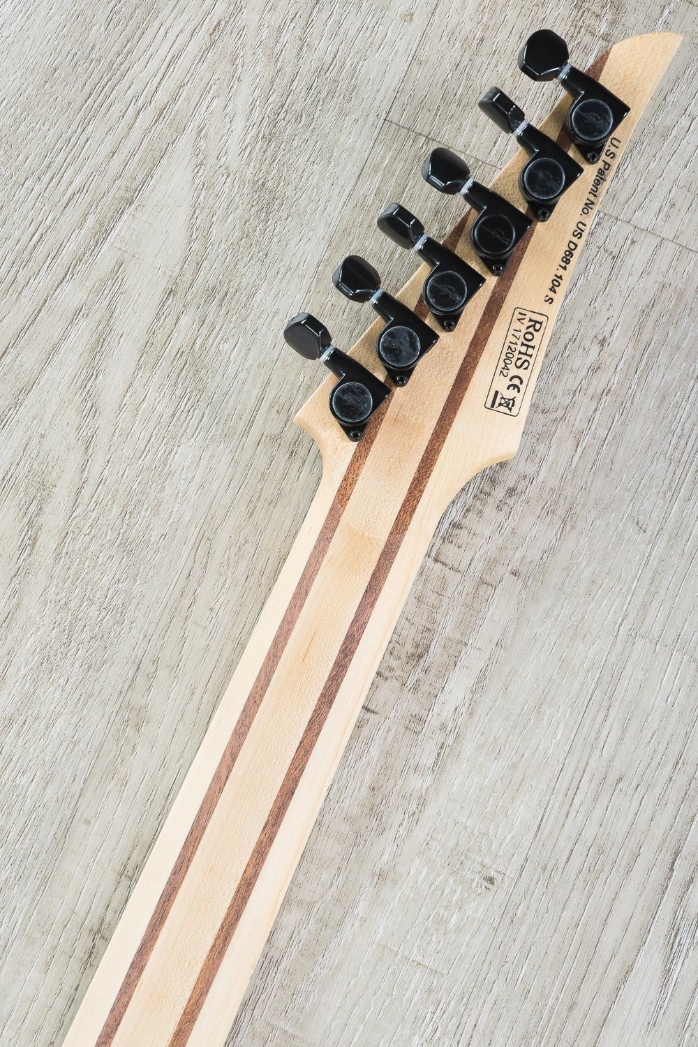 Legator Ninja R 200 Multi-Scale 6-String Electric Guitar, Maple Fingerboard - Gloss Charcoal Burl