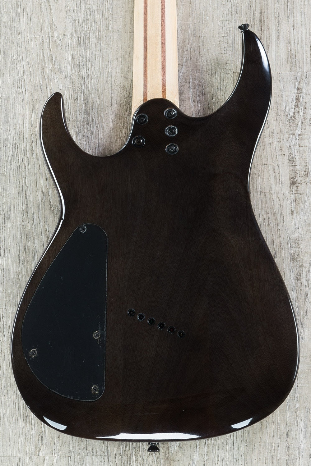 Legator Ninja R 200 Multi-Scale 6-String Electric Guitar, Maple Fingerboard - Gloss Charcoal Burl