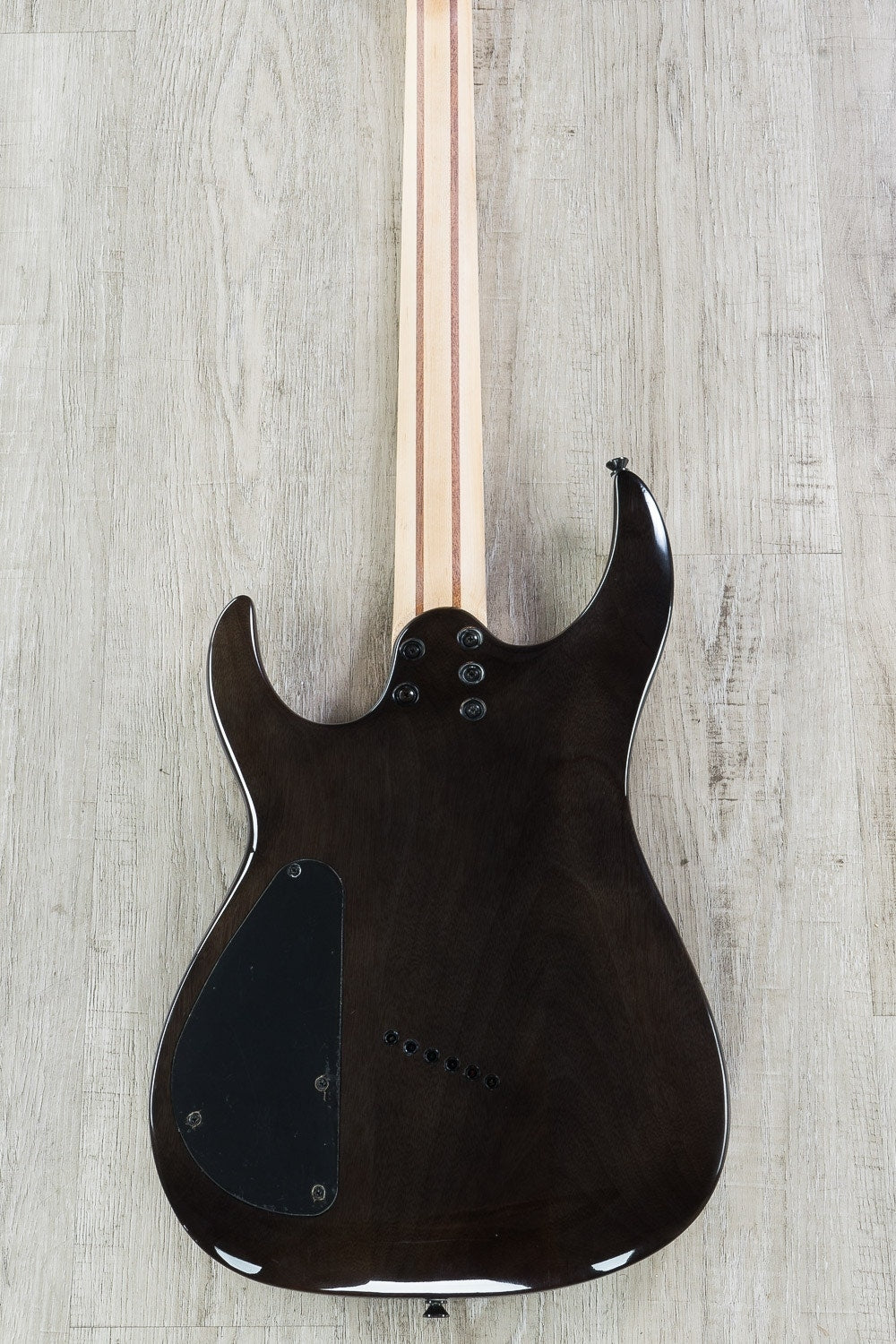 Legator Ninja R 200 Multi-Scale 6-String Electric Guitar, Maple Fingerboard - Gloss Charcoal Burl