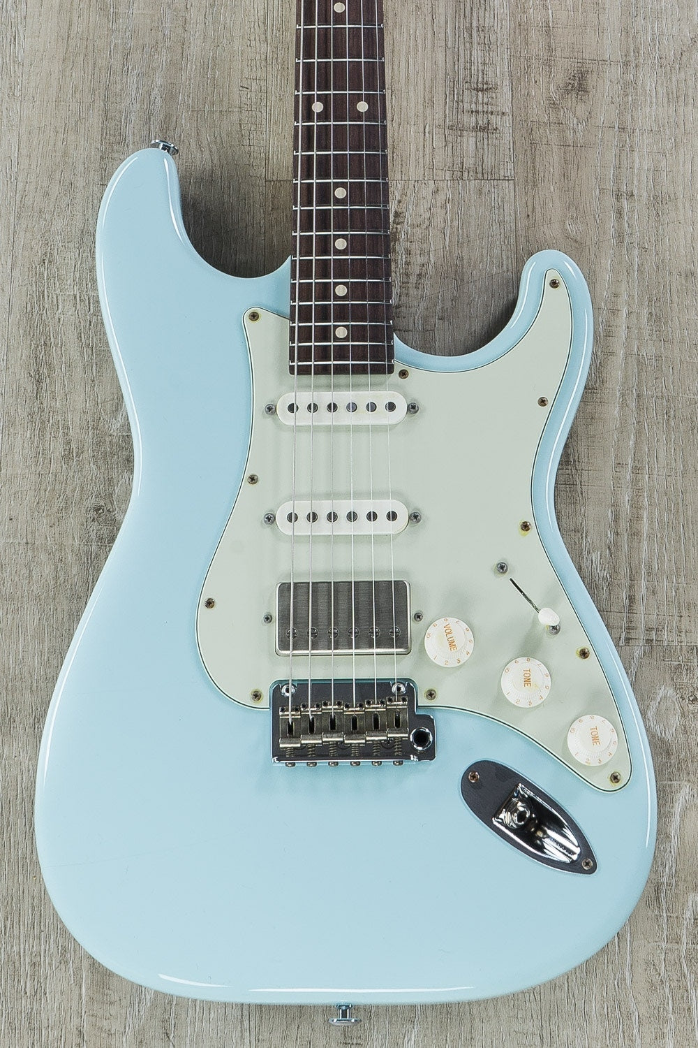 Suhr Classic S Antique Roasted Electric Guitar, Indian Rosewood Fingerboard, Deluxe Padded Gig Bag - Sonic Blue