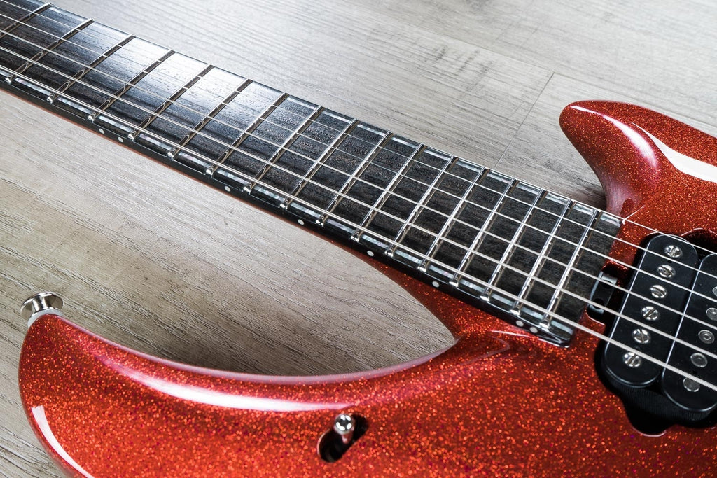 Ernie Ball Music Man BFR John Petrucci Majesty 6-String Electric Guitar with Hard Case - Cinnabar Red Sparkle (2)