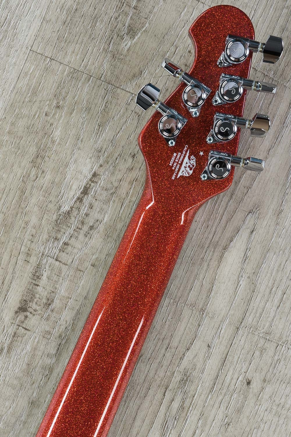 Ernie Ball Music Man BFR John Petrucci Majesty 6-String Electric Guitar with Hard Case - Cinnabar Red Sparkle (2)