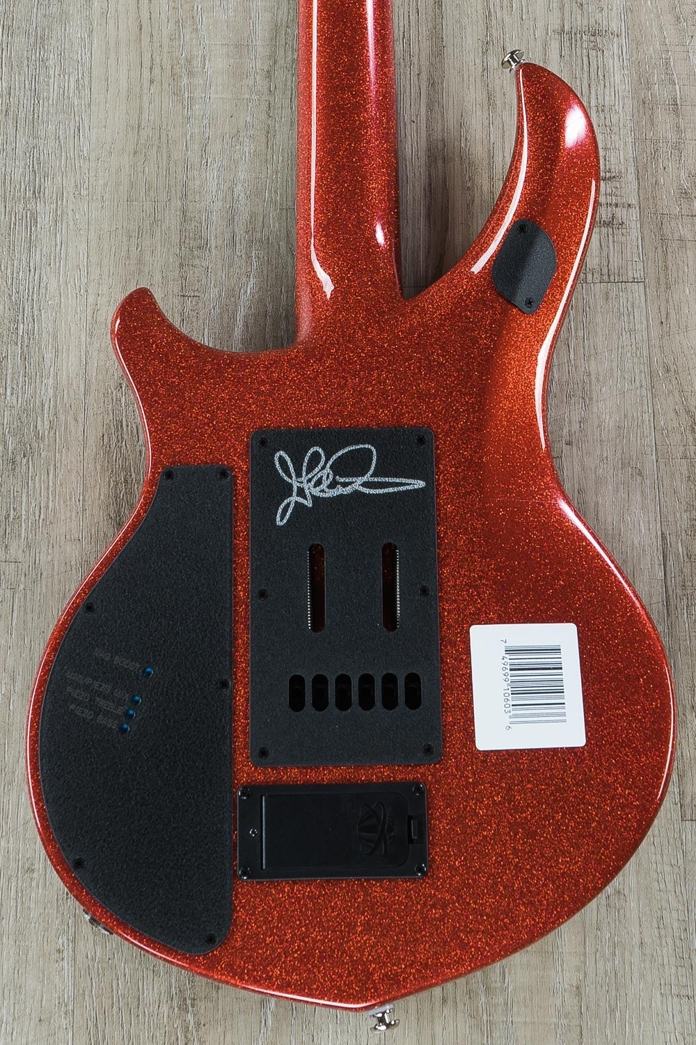 Ernie Ball Music Man BFR John Petrucci Majesty 6-String Electric Guitar with Hard Case - Cinnabar Red Sparkle (2)